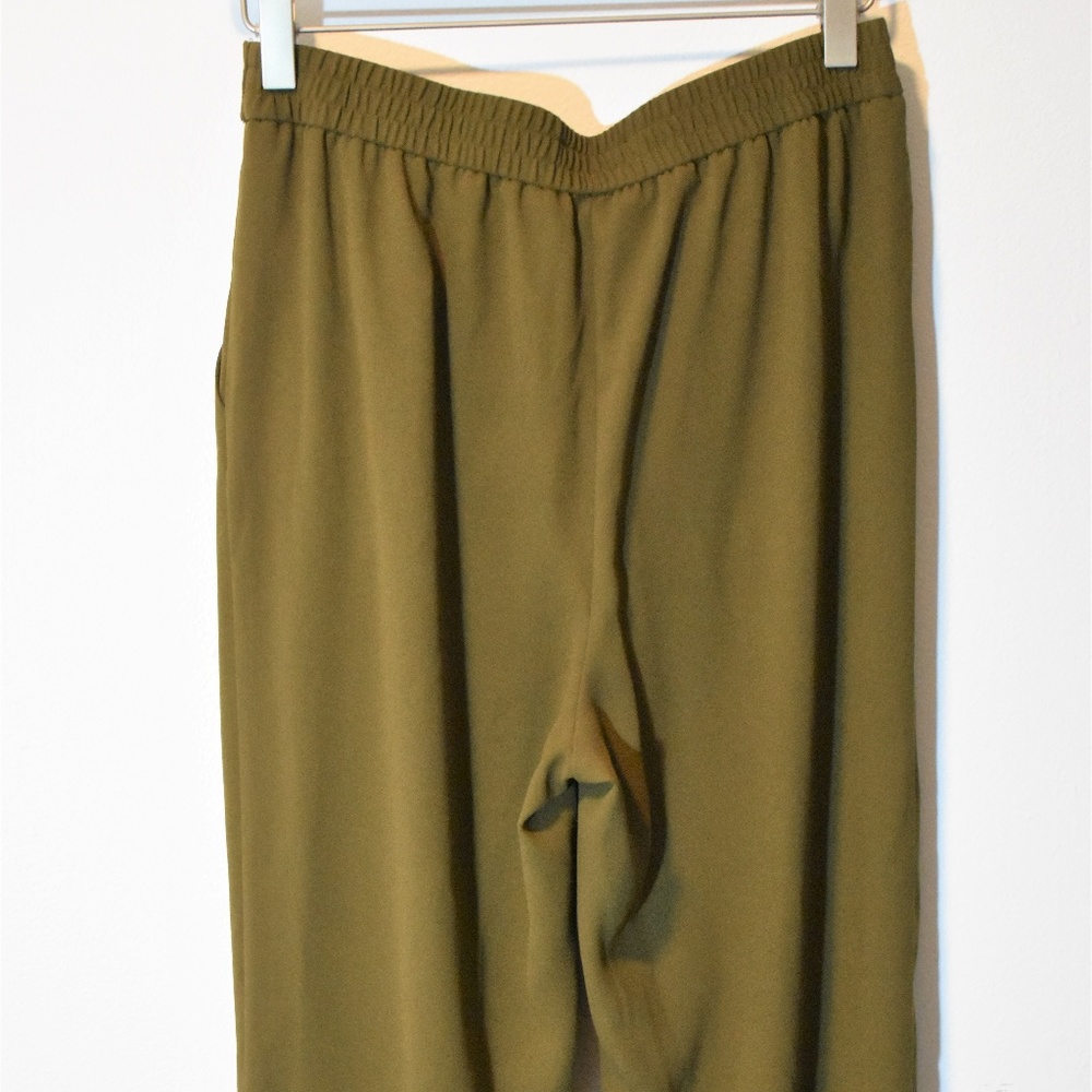 Women's Front Tie Taper Paper Bag Pant - Picture 4 of 6